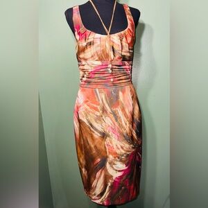 David Meister Vibrant Multicolor Maxi Dress